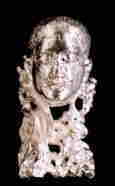 手作り　銀製　人物像の写真
